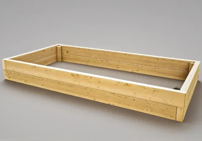 Vyvýšený záhon z modřínu – 24 cm Standard