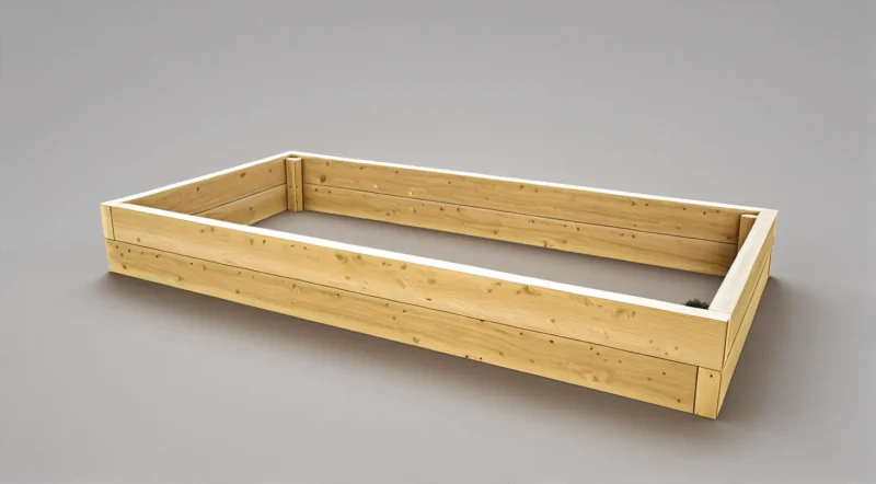 Vyvýšený záhon z modřínu – 24 cm Standard