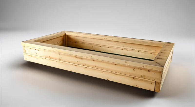 Vyvýšený záhon z modřínu – 29 cm Komfort