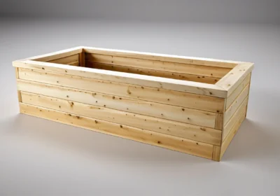 Vyvýšený záhon z modřínu – 53 cm Komfort
