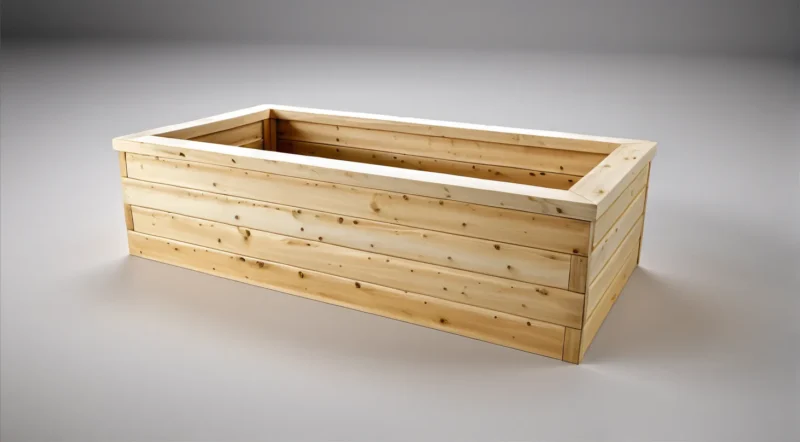 Vyvýšený záhon z modřínu – 53 cm Komfort