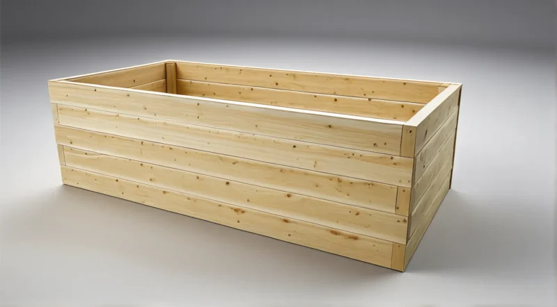 Vyvýšený záhon z modřínu – 60 cm Standard