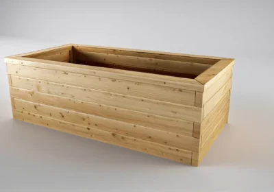 Vyvýšený záhon z modřínu – 65 cm Komfort