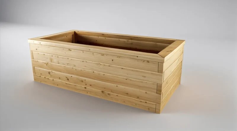 Vyvýšený záhon z modřínu – 65 cm Komfort