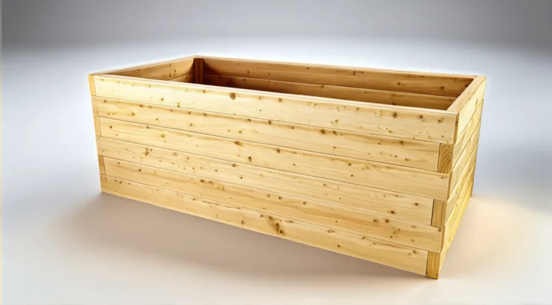 Vyvýšený záhon z modřínu – 72 cm Standard