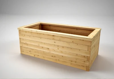 Vyvýšený záhon z modřínu – 77 cm Komfort