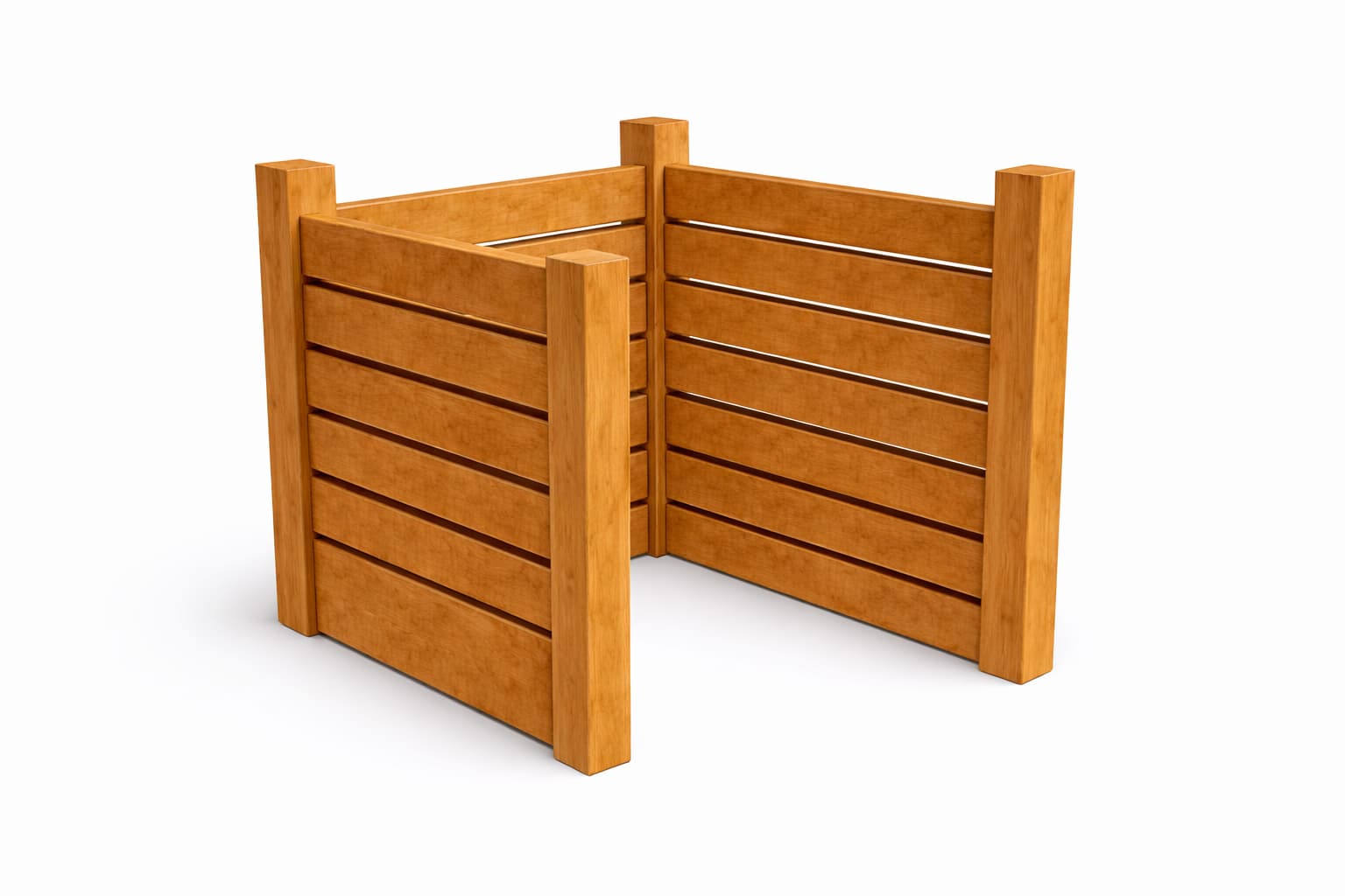 Rozšíření kompostéru z modřínu 100×100×100 cm