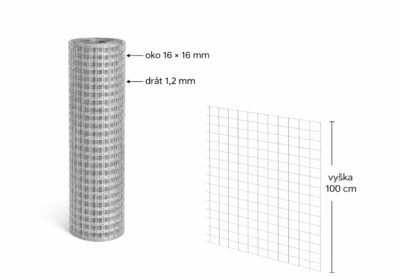 Síť proti krtkům a hlodavcům – svařované pletivo