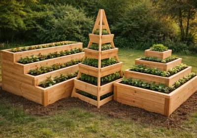 Kaskádové a pyramidové vyvýšené záhony na míru